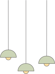 Hanging pendant lights